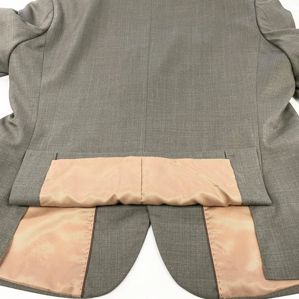 Caravelli Collezione Mens Blazer 42S Gray Two Button‎ Sport Coat Heritage Office